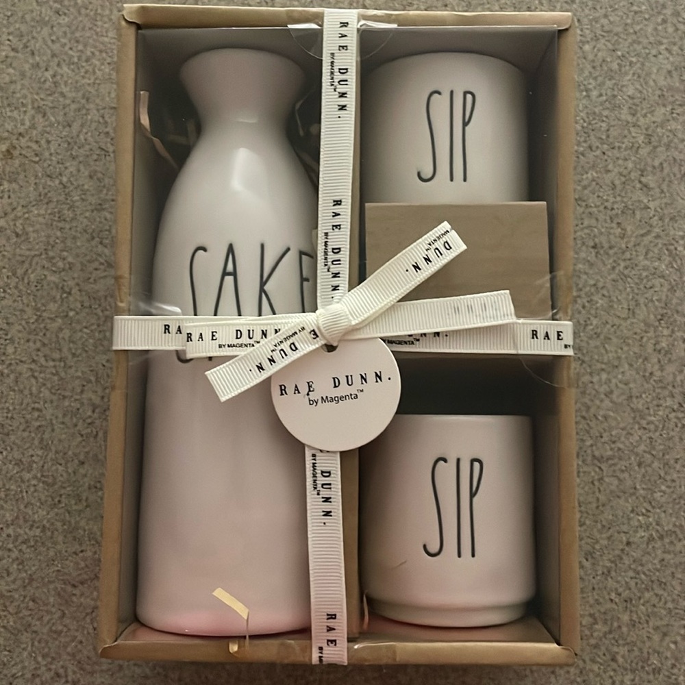 Rae dunn sake glass set